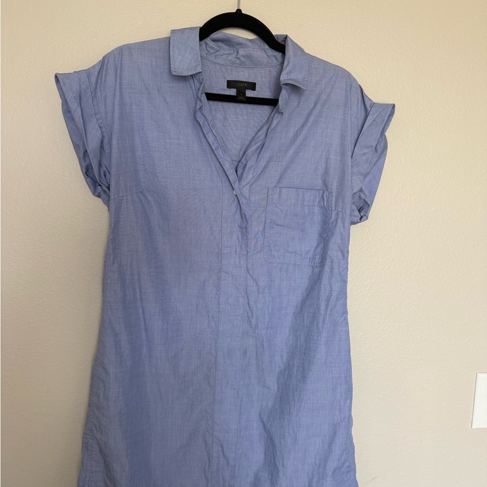 J. Crew Light Blue Casual Shirt Dress